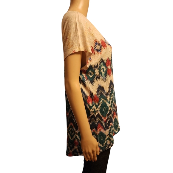 Nouvida Western Cap Sleeve Knit Top Size L - Picture 3 of 9